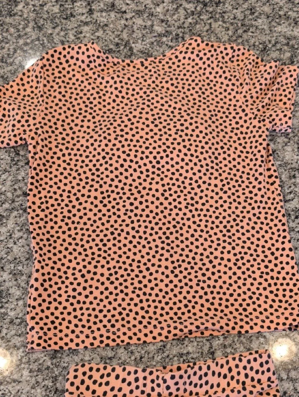 Girls Peach Polka Dot Ice Cream Costume Set